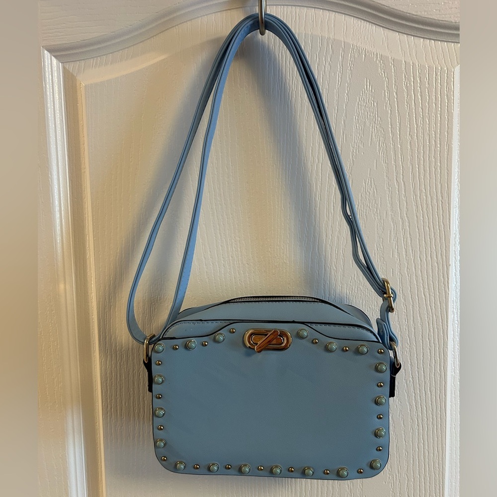 Stylish Blue Studded Women's Bag